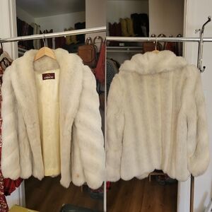 JORDACHE Vintage Faux Fur Coat, size 13/14